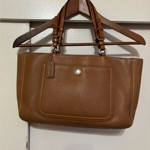 Coach Chelsa Carmel Color Shoulder Bag - Pebbled Leather